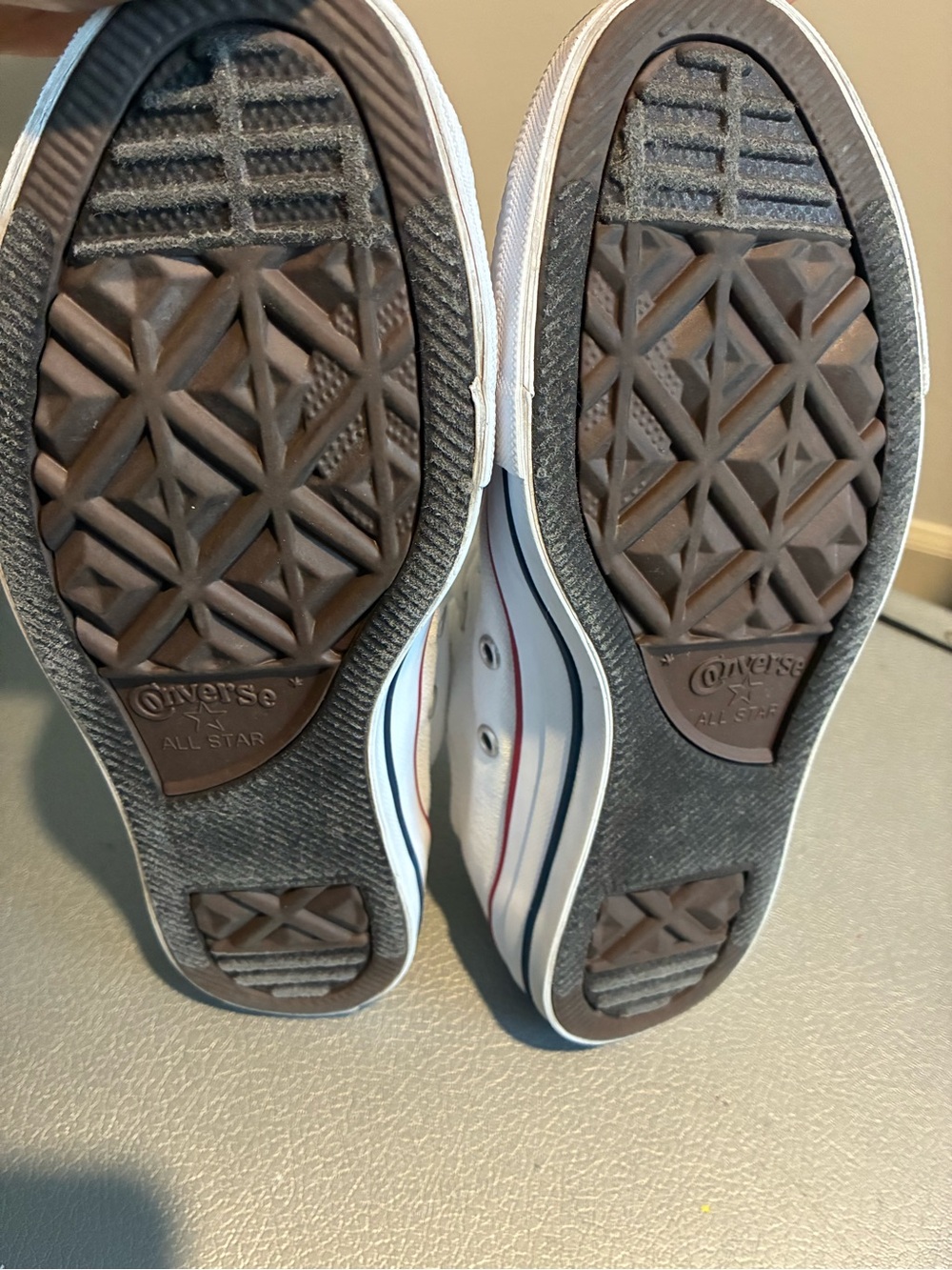 Converse White Low Top Tennis Shoes - Picture 6 of 9